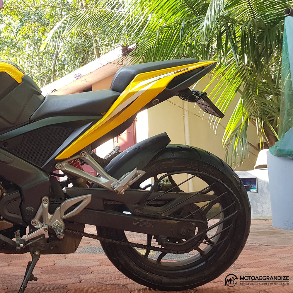 Fender Eliminator/ Tail Tidy for Bajaj Pulsar NS 200 & RS 200 | Color: BLACK