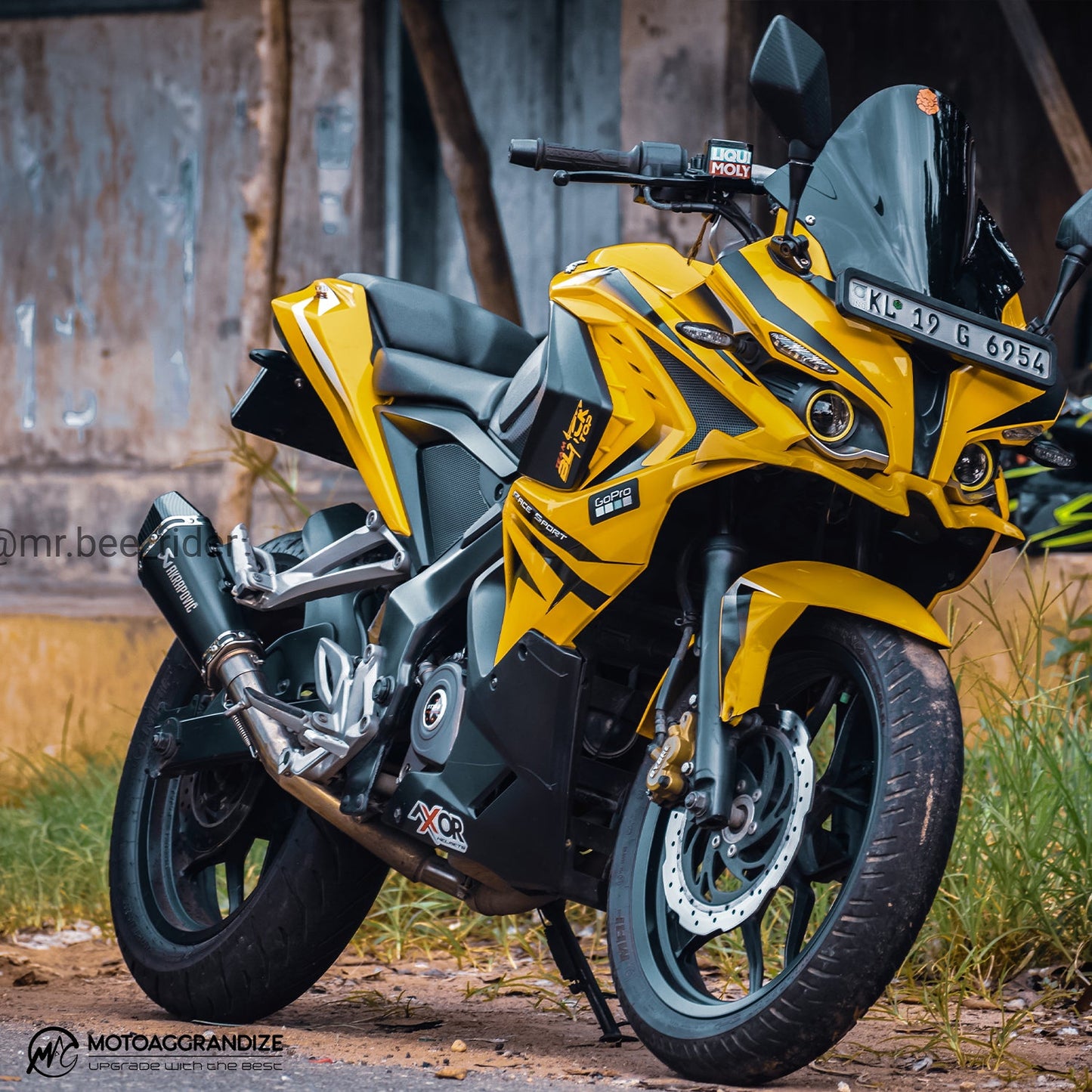 Fender Eliminator/ Tail Tidy for Bajaj Pulsar NS 200 & RS 200 | Color: BLACK