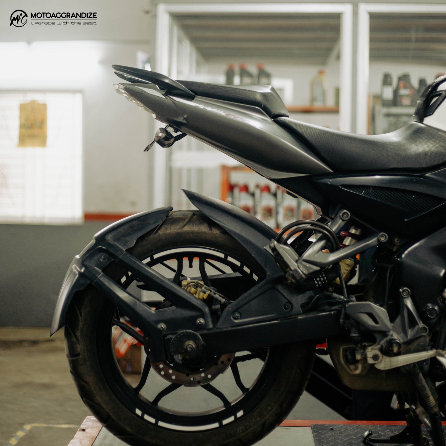 Fender Eliminator/ Tail Tidy for Bajaj Pulsar NS 200 & RS 200 | Color: BLACK