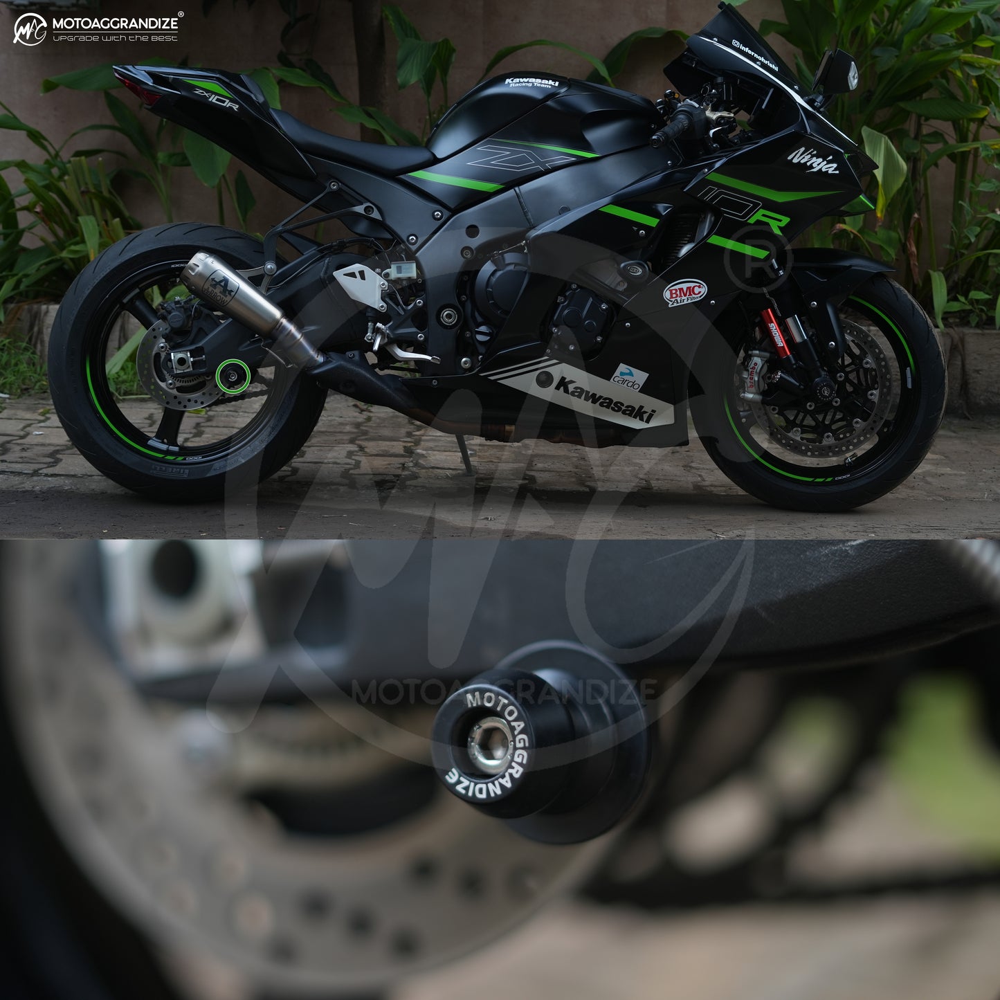 Spools (M8) for Kawasaki Ninja 300 | Ninja 400 | Ninja 650/ Z650 | Z900 | Ninja 1000 | ZX4-R | ZX6-R | ZX10-R | Versys 650 | Suzuki