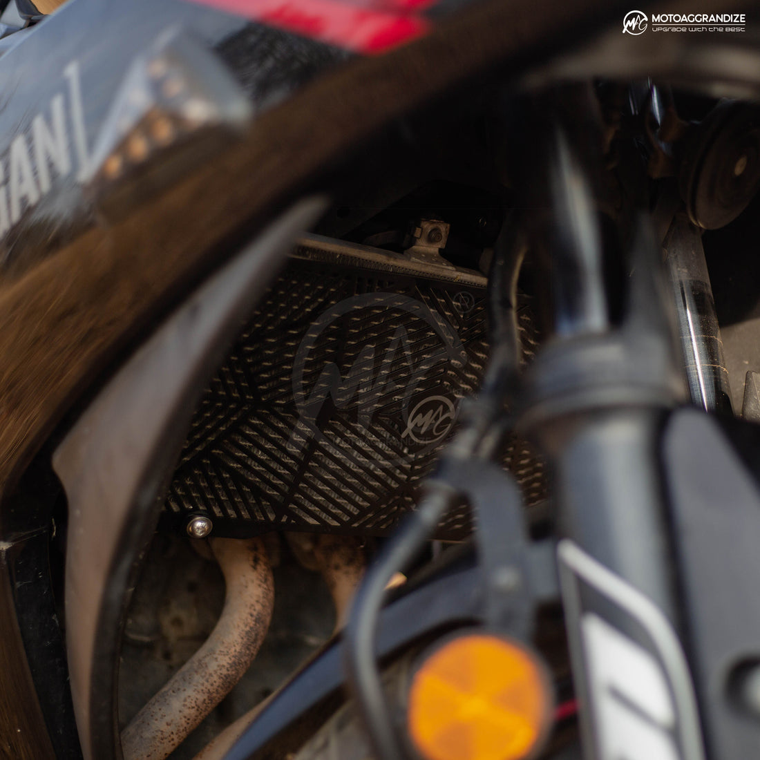 Radiator guard for Yamaha R3