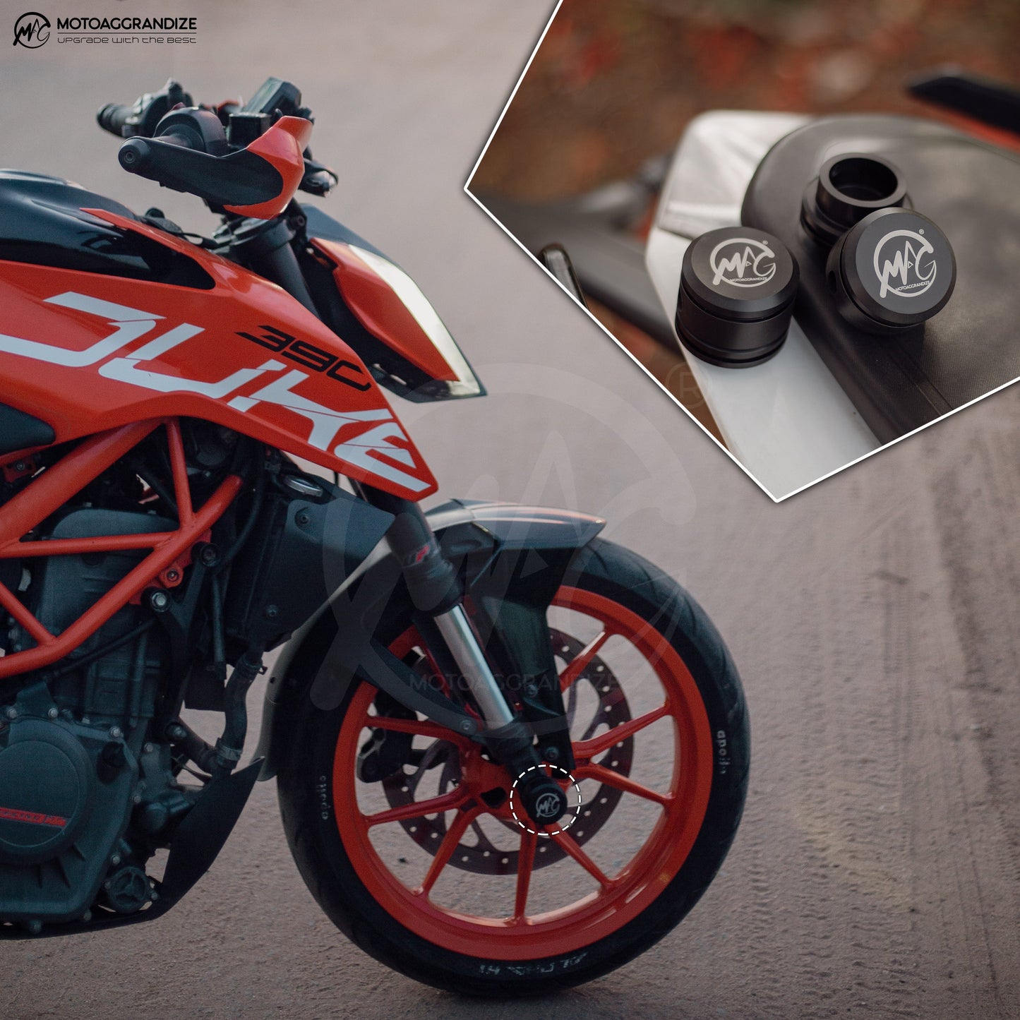 Motoaggrandize Fork Sliders for KTM Adventure | Duke | RC (Gen 1 & 2)