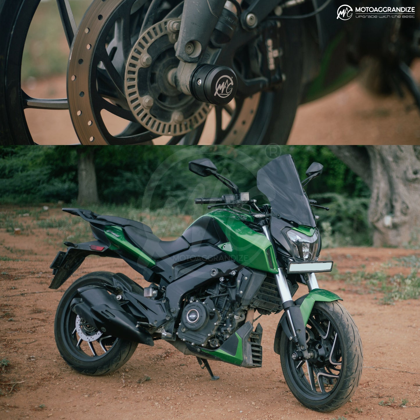 Motoaggrandize Fork Sliders for Bajaj Dominar 400