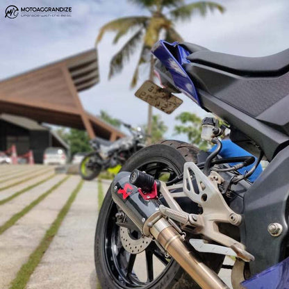 Exhaust slider for Yamaha R15v3 and MT15 | [Compatible with aftermarket exhaust only]