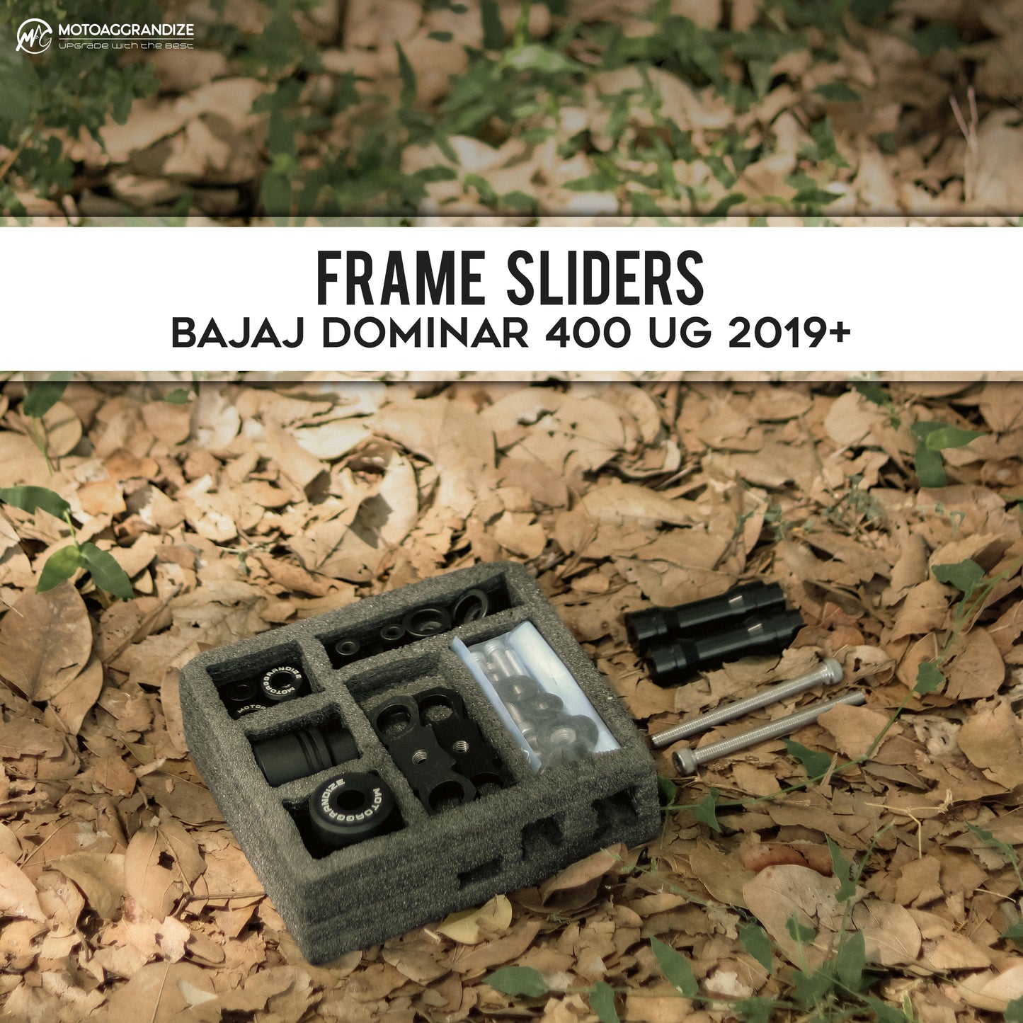 Frame sliders | Crash Protectors for Bajaj Dominar 250 | 400 UG (2019 +)