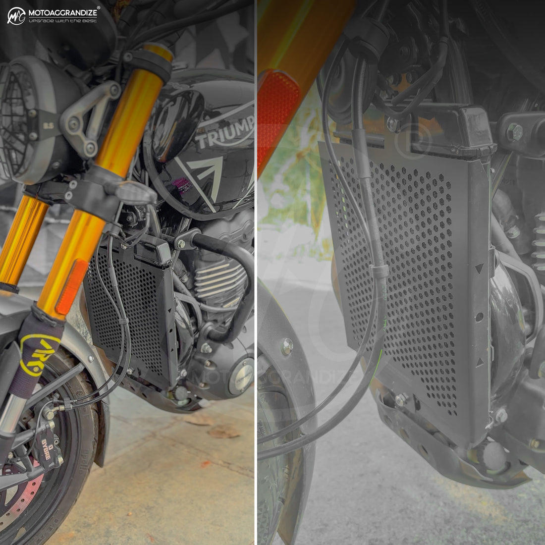 Radiator guard for Triumph Speed 400 | T4 | Thruxton 400 | Scrambler 400 X | 400 XC