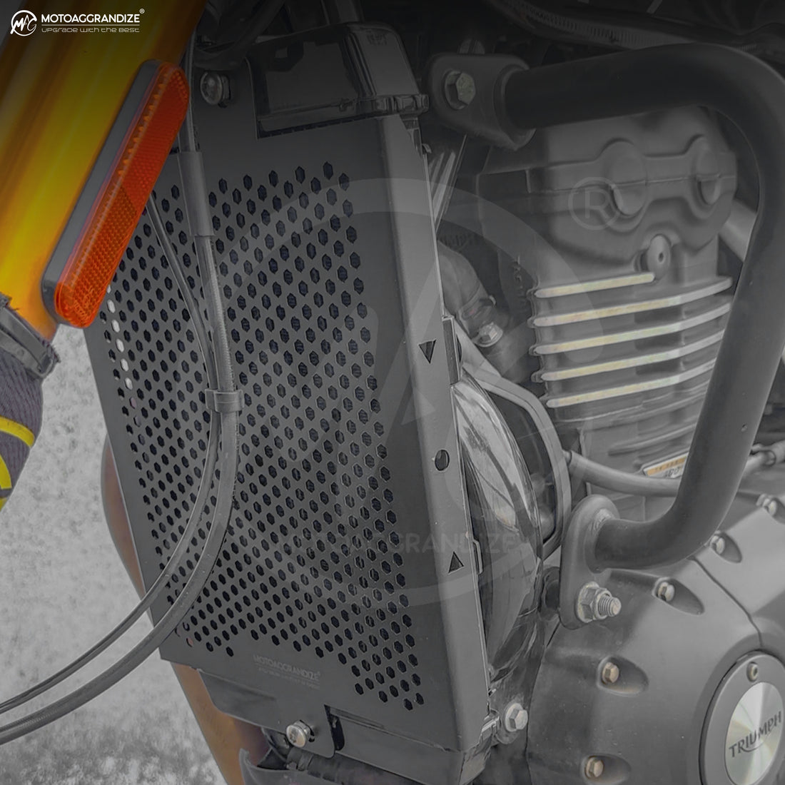 Radiator guard for Triumph Speed 400 | T4 | Thruxton 400 | Scrambler 400 X | 400 XC