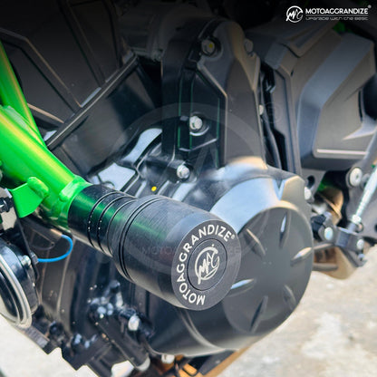 Kawasaki Z650 Combo | Frame Sliders, Radiator Guard, Tail Tidy, Spools - Motoaggrandize